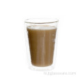 गर्मी प्रतिरोधी ग्लास डबल परत कॉफी कप